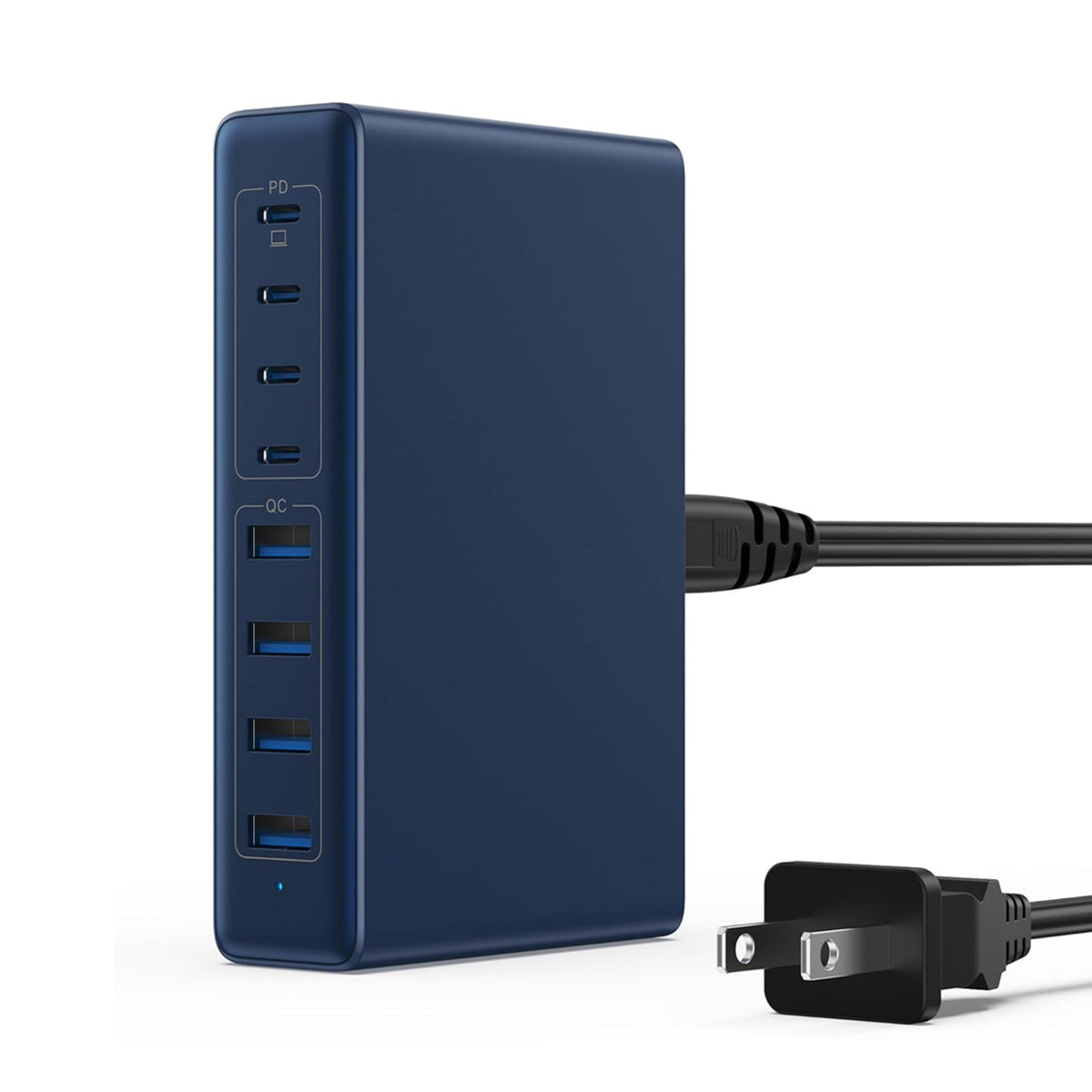 8-Port USB-C & USB-A Desktop Charging Hub — view 1