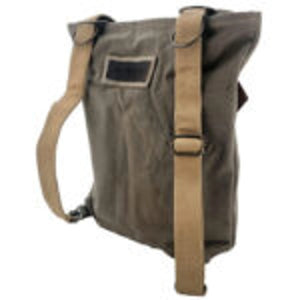 Recycled Military Tent Backpack/Crossbody w/Vintage Fabric