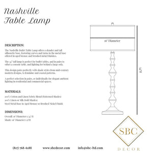 NASHVILLE BUFFET LAMP