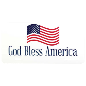 License Plate God Bless America