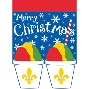 Merry Christmas Snoballs Garden Flag