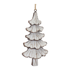 Carved Pine Tree Ornament