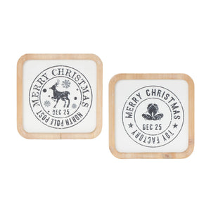 Holiday Mail Stamp Plaque