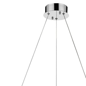 Silver Faux Crystal Bling Ring LED Hanging Light