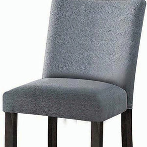 Espresso Fabric Wood Counter Height Bar Chairs