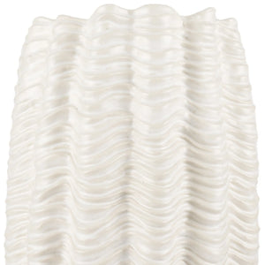 Cylinder Ceramic Sculptural Waves Table Vase