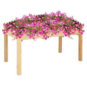 49" X 25" Natural Rectangular Raised Garden Bed