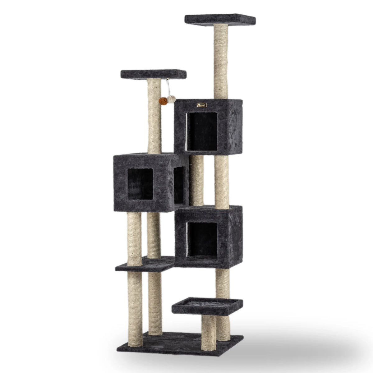80-Inch Extra-Large Cat Tree with Two Condos – 8 Tiers