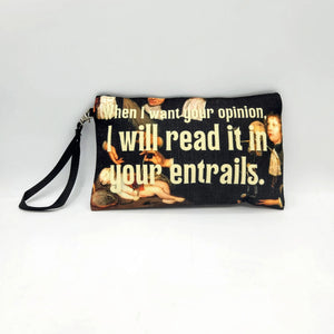 Punk Fashion Wristlet | Cosmetic Bag | Zipper Pouch
