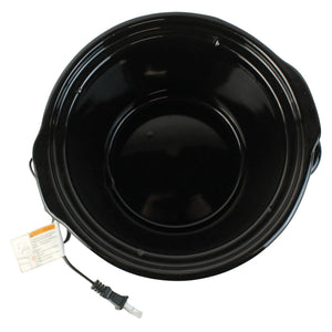 3-Quart Round Slow Cooker with Removable Stoneware Crock