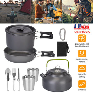 12Pcs Camping Cookware Set