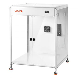 3D Printer Enclosure with Ventilation, Dustproof Waterproof Transparent Acrylic 3D Printer Tent, Constant Temperature Protective Case with LED, Compatible with Bambu Lab, Ender, Neptune, Kobra