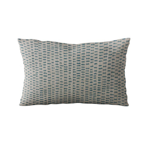 Plutus Blue Punctuation Dot Luxury Throw Pillow