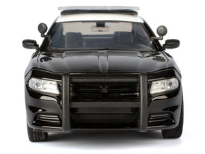 2023 Dodge Charger Pursuit Police Car "California Highway Patrol" Black and White "Law Enforcement and Public Service" Series 1/24 Diecast Model Car by Motormax