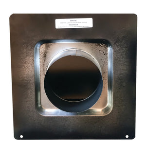 Builder's Best 012633 Black Metal Roof Vent Cap (6" Collar)