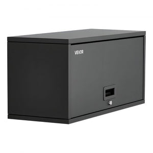 Metal Wall Cabinet, 27.56W x 12.01D x 14.02H Inch, Floating Garage Tool Cabinet with Up-Flip Door, 120 lbs Load per Shelf, Fit for Garage, Basement, Kitchen, Warehouse, Assembly Required