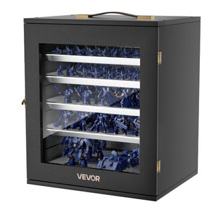 Miniatures Storage Case, Warhammer Carrying Case Fits for 2500-3500 Scale Models, Wooden Miniatures Display Holder with 5 Tray & 13 Slots, Miniature Case for Collectible (Minis Not Included)