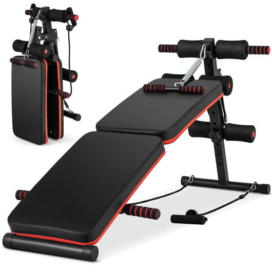 Adjustable Sit-Up Bench with 4 Workout Positions