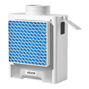 3-in-1 Indoor Dryer Vent Kit,Premium ABS Material with Water Drawer Fits 4 inch Exhaust Port, Smart Overheating Reminder Exhaust Hood & with 4 Purification Pads,For Electric Clothes Dryers