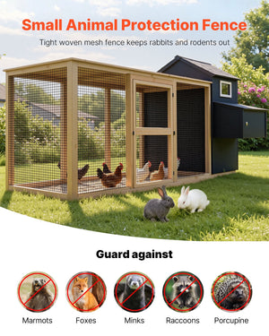 Hardware Cloth 60 in x 50 ft, 1/2 in 19 Gauge Galvanized Wire Mesh Roll, Weather-Resistant Vinyl Coated Chicken Wire Fencing, Heavy Duty Welded Garden Plant Fencing for Rabbit Cage Snake Fence