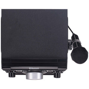 Karaoke USA GQ410 Portable MP3 Karaoke Player with Bluetooth, PA, and Built-In Battery