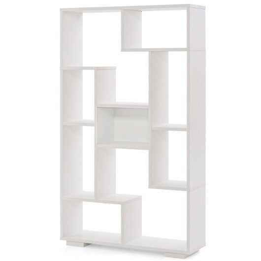 47-Inch Tall Bookshelf for Home Office Living Room-White