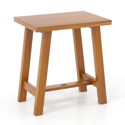 Bathroom Shower Stool Teak Shower Bench for Shaving Legs and Spa Bath