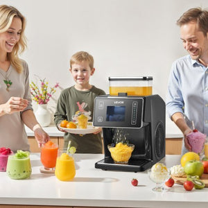 Snowflake Ice Machine, 44LBS/24H Snowflake Ice Maker, Ice-Shaver Machine with Stainless Steel Blade, Electric Snow Cone Maker with 0.2 Gal Tank, 60S Fast Pre-Cooling, for Home & Small Gatherings
