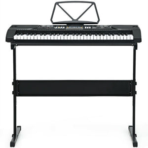 61-Key Electronic Keyboard Piano Starter Set with Stand Bench and Headphones