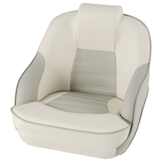 White PVC Leather Captain Seat for Sightseeing Boats