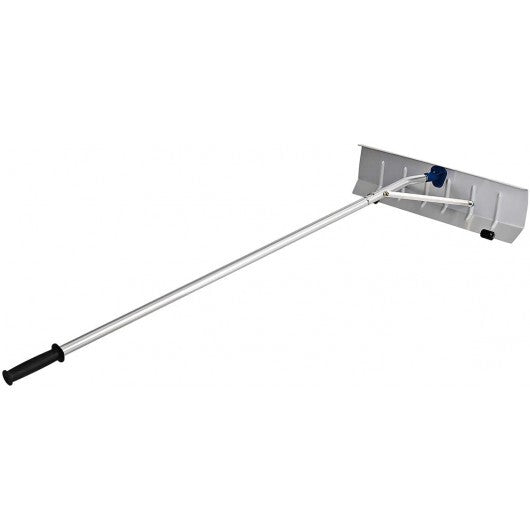 5-20 Feet Extendable Aluminum Snow Roof Rake with Wheels Handle