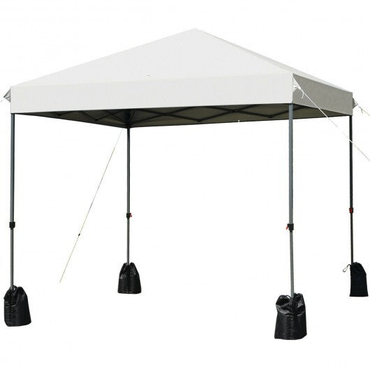 8'x8' Outdoor Pop up Canopy Tent w/Roller Bag-Blue