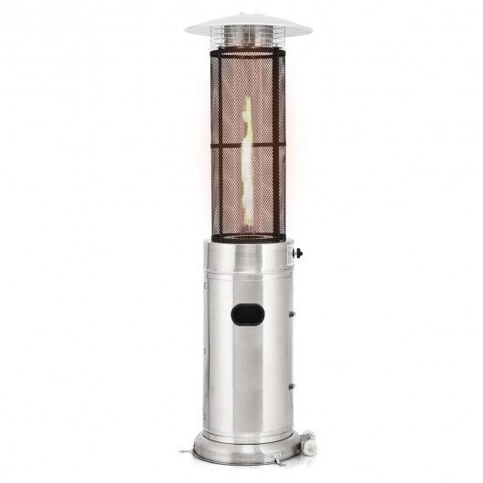 40000 BTU Stainless Steel Round Glass Tube Patio Heaters