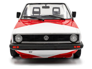 1983 Volkswagen Caddy MK 1 Pickup Truck "Red Cowboy Racing Tribute" White and Red 1/18 Diecast Model Car by Solido