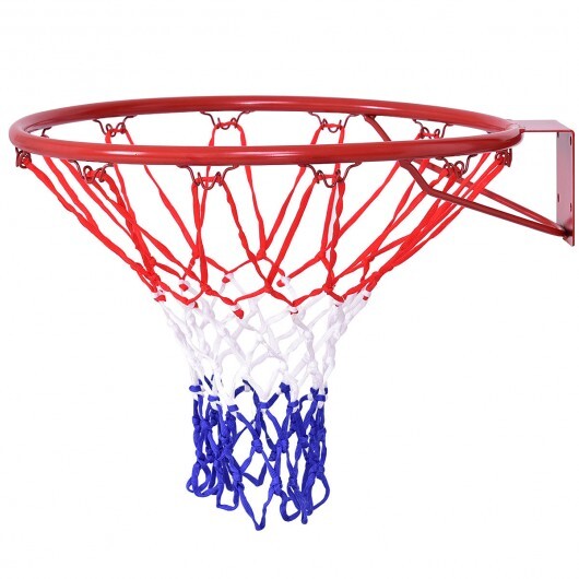 Replacement Basketball Rim 18 Inch with Weatherproof Net
