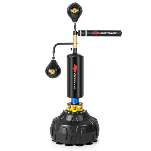 Adjustable Speed Boxing Trainer with Fillable Base