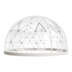 Garden Dome Igloo, 12 x 7.2 ft Outdoor Clear Bubble Tent for 4-7 Person, Weatherproof Geodesic Dome Greenhouse with Window, PVC Igloo Tent for Backyard Patios Camping Party Wedding