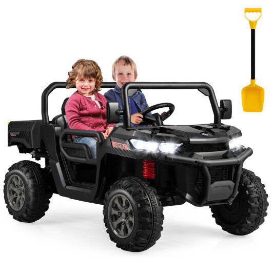 24V Ride on Dump Truck with Remote Control-Pink