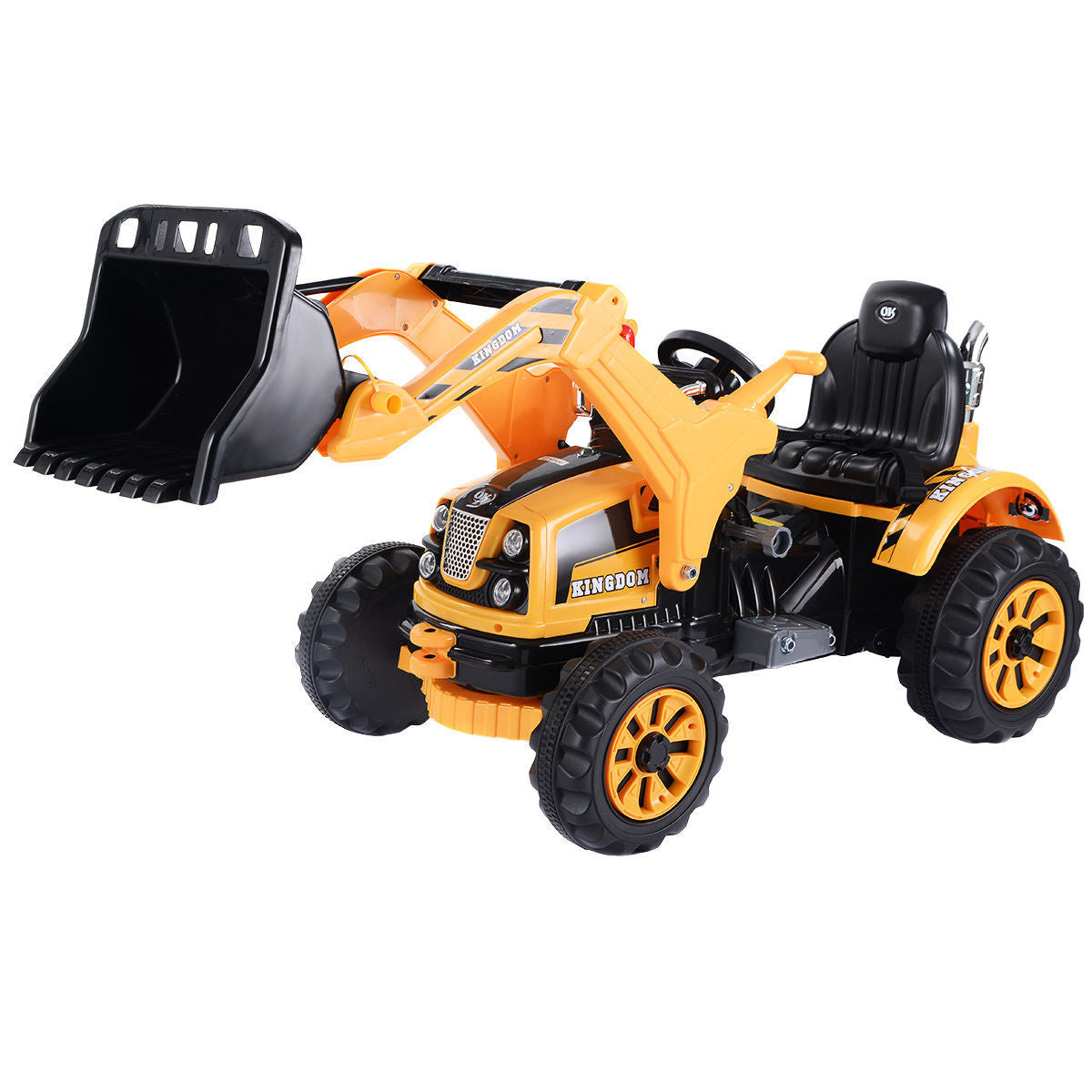 Kids Ride-On Excavator with Functional Front Loader and Digger Bucket - Ages 3 to 8