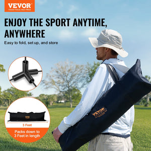 Badminton Net, Height Adjustable Volleyball Net, 20ft Wide Foldable Pickleball Net, Portable Tennis Net Set with Poles, Stand, Bag, Rackets, Nylon Shuttlecocks, Kid Backyard Indoor Outdoor Use