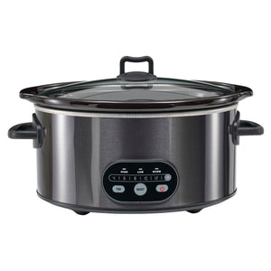 6/8 Quart Slow Cooker with 3 Cooking Settings, Non-Stick Ceramic Inner Pot, Dishwasher-Safe Lid, Multi-Functional Slow Cooker for Soups, Stews, R