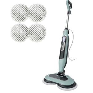 Dual Head Hard Floor Steam Mop, 3 Adjustable Steam Modes, LED Headlights, Lightweight for Home Tile Cleaning