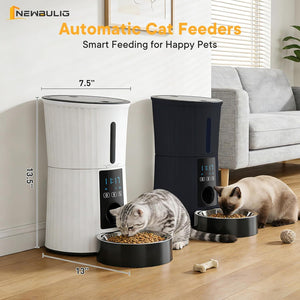 Intelligent feeder, equipped with WiFi application control function, a 4-liter capacity intelligent pet food dispenser specifically for cats and