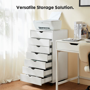 Storage Cabinet Dressers with Wheels Mobile Organizer Drawers for Office, Bedroom, Home