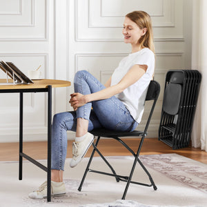 Folding Chair, Indoor Outdoor Portable, Stackable for Events, Offices, Weddings, Picnics and Restaurants