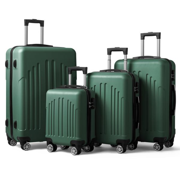 Luggage Travel 4-in-1 Set Bag Trolley Hard Shell Suitcase