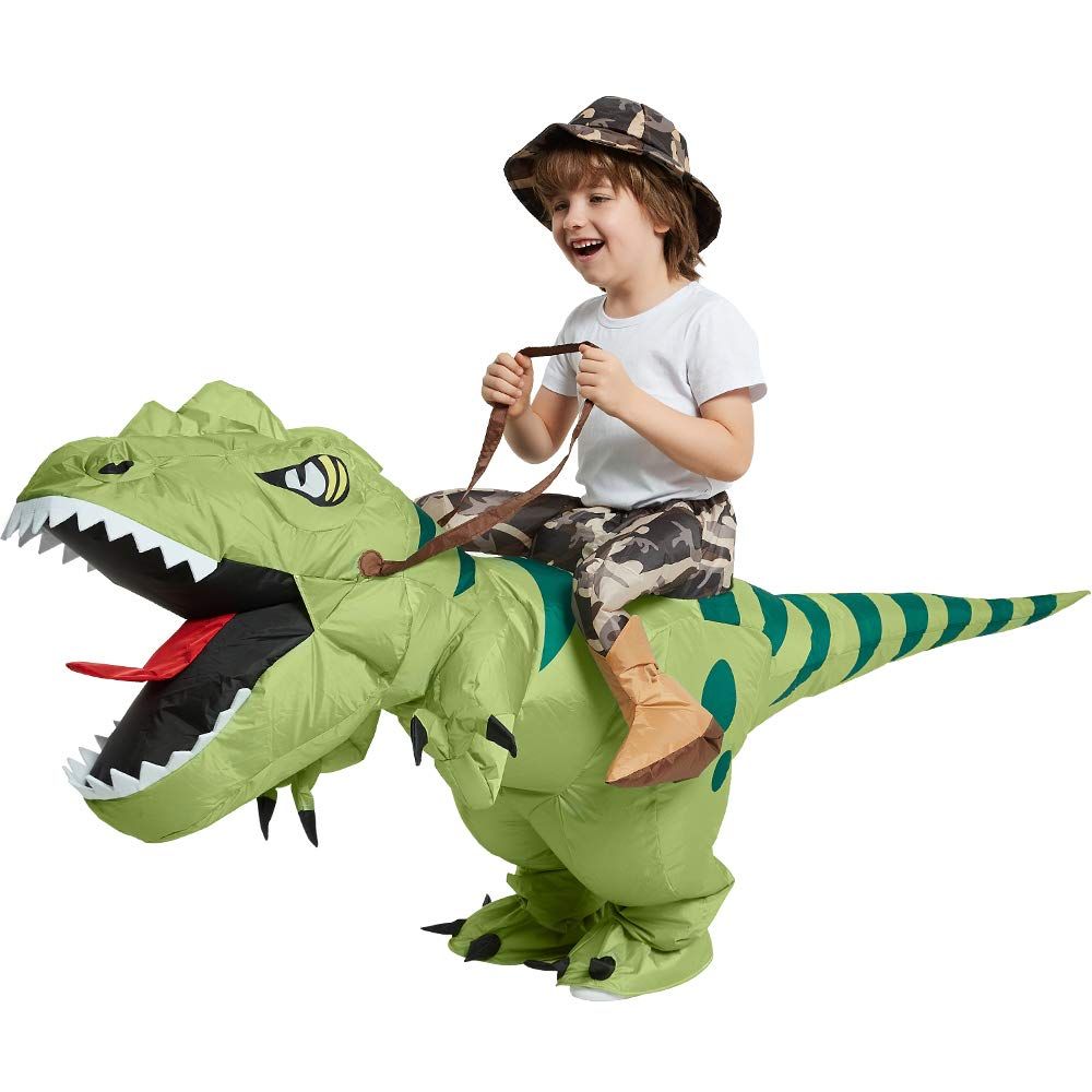 Inflatable Riding Green Dinosaur