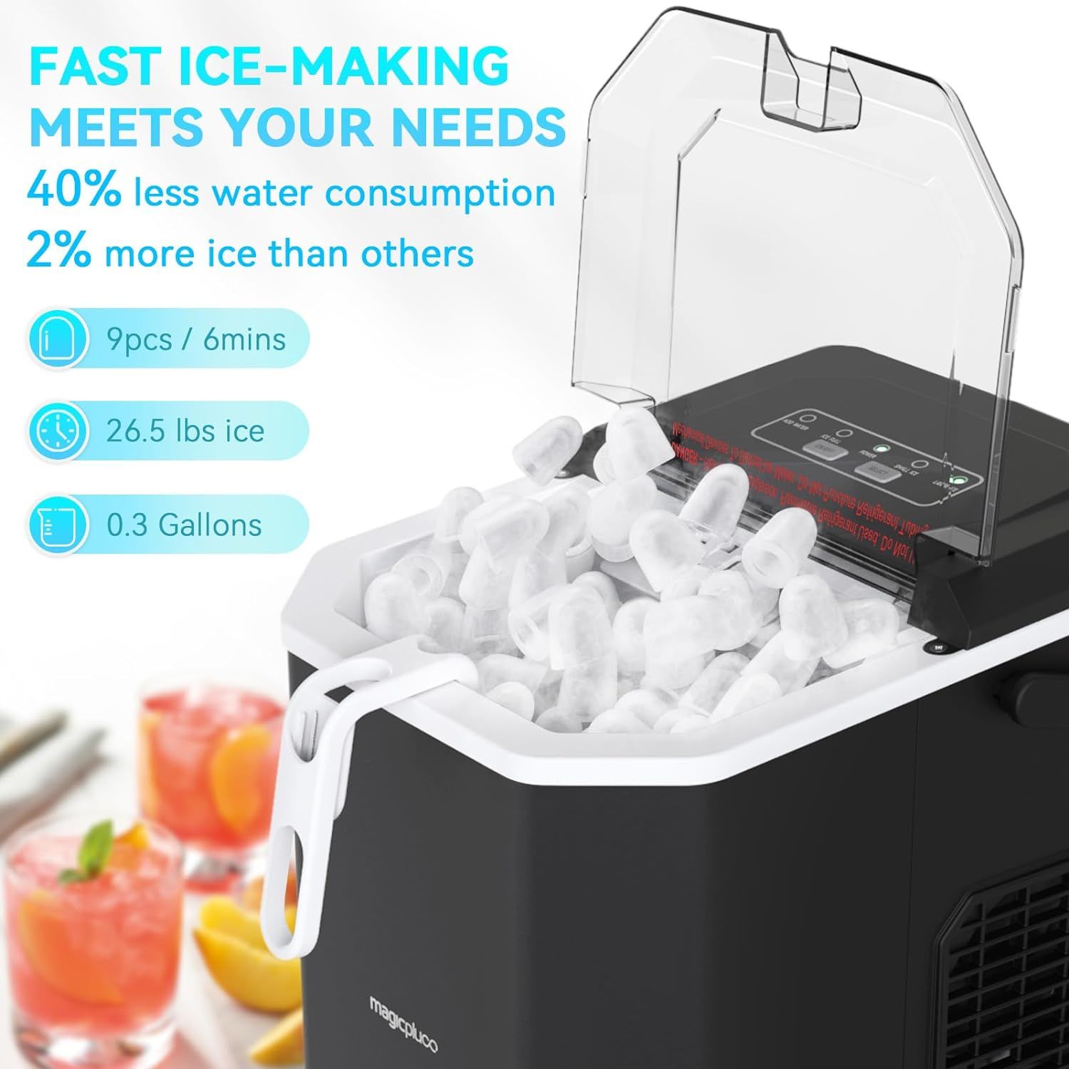 Ice Makers Countertop, Ice Machine With Carry Handle