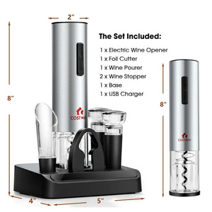6-in-1 Electric Wine Bottle Opener Set