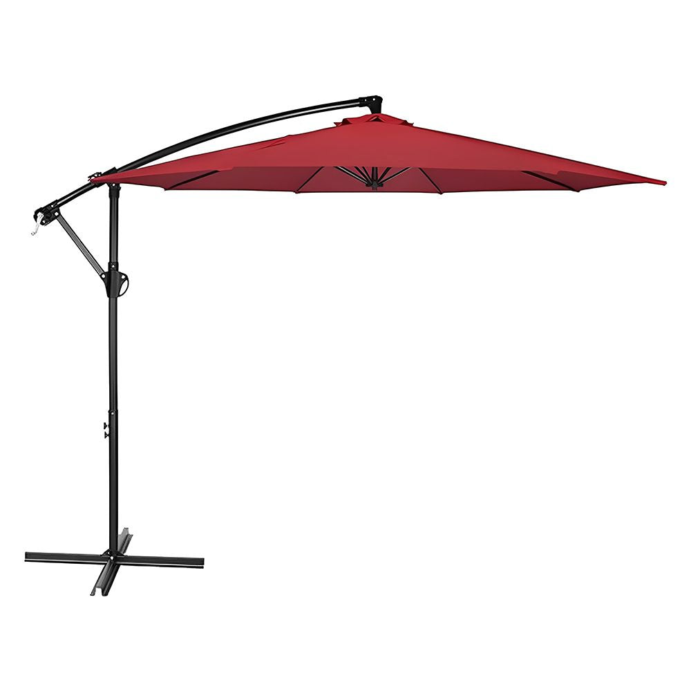 10 ft. Steel Patio Umbrella with Crank Lift